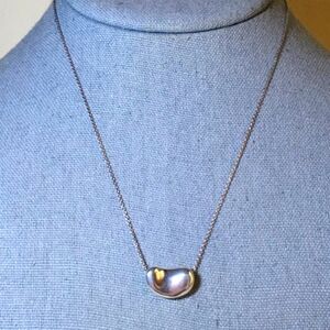 Tiffany&Co. Elsa Peretti Medium Bean Necklace in Sterling Silver (16in)